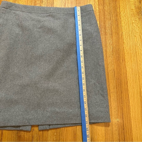J Crew Womens Pencil Skirt Sz 12  Double Serge Wool Career Preppy Lined (@) - Picture 10 of 11